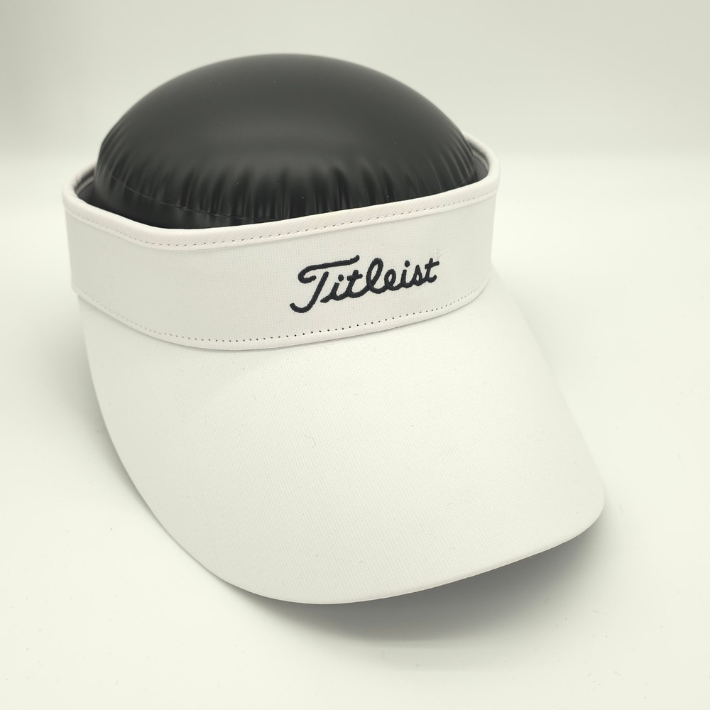 Titleist Golf Visor Mens Strap Back White Performance Moisture Wicking